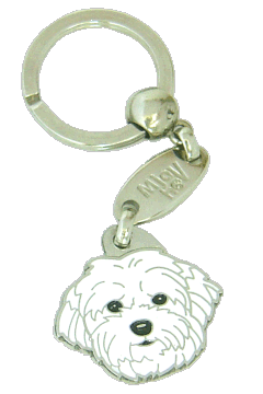 Coton de Tuléar - pet ID tag, dog ID tags, pet tags, personalized pet tags MjavHov - engraved pet tags online